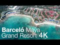 Barceló Maya Grand Resort by Drone 4K | Review of Riviera, Beach, Caribe, Colonial, Tropical, Palace