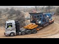 Transporting The Kleemann Jaw Crusher And Hitachi EX450 Excavator - Fasoulas Heavy Transports