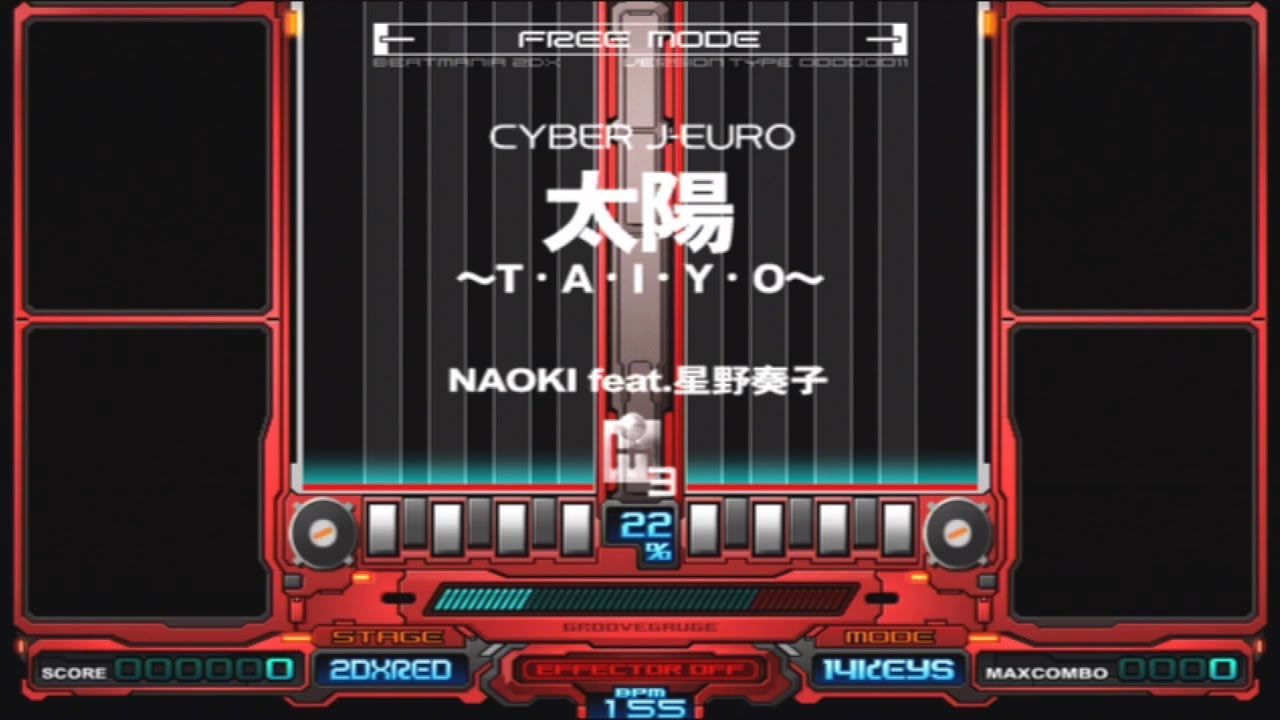 60fps] 太陽 ～T・A・I・Y・O～ (DP 14KEYS) / AutoPlay / NAOKI feat