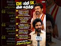 CM பற்றி SK வின் கருத்து#SK#FRIENDS#cmvijay#VIJAY# TVK#SKFANS