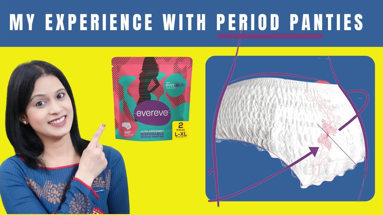 How to use DISPOSABLE Period Panties  Evereve Ultra Absorbent, Heavy Flow  Disposable Period Panties 