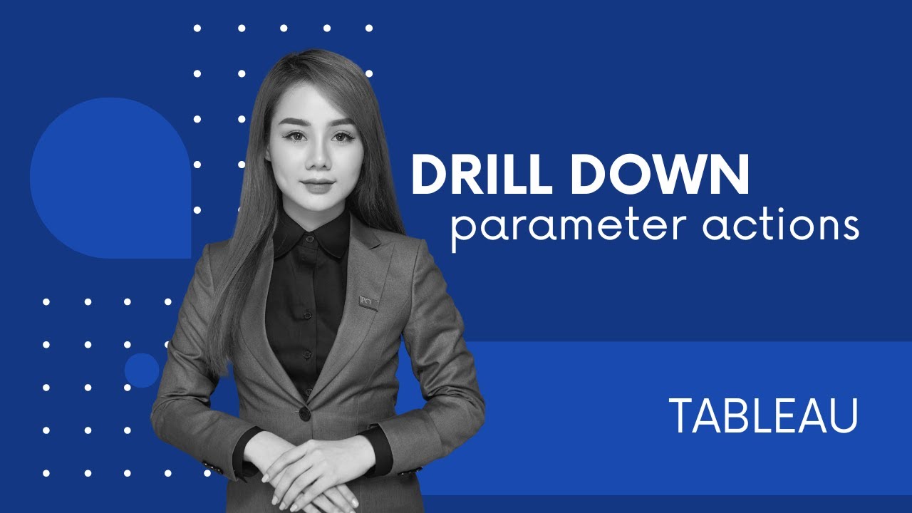 How to drill down values using parameter action in Tableau ? - YouTube