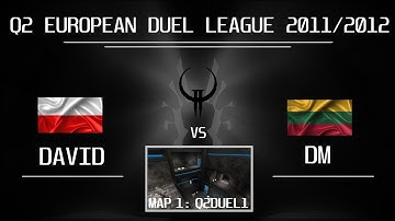 Quake2 EDL #10 Groupstage 7th match | David vs DM - 1st map q2duel1 (aerowalk)