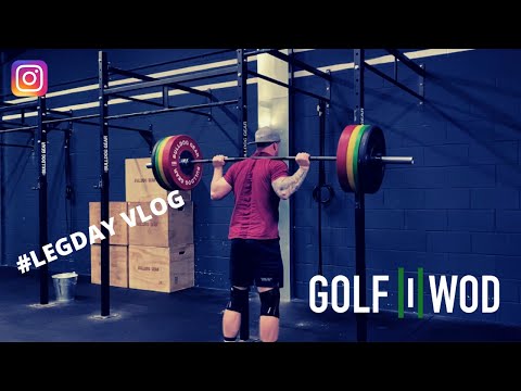 Serious Golf LEG DAY WORKOUT! GOLFWOD VLOG #1 4/1 - Golf, Fitness & Nutrition