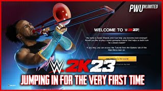 Loading Up WWE 2K23 For The First Time & Playing The Tutorial
