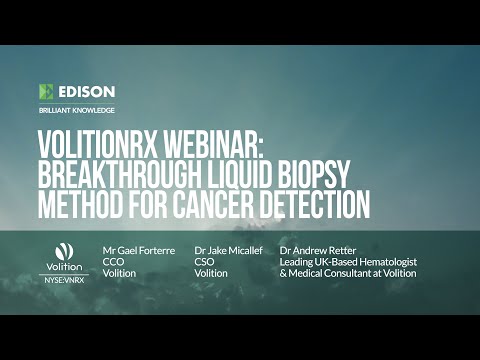 VolitionRx webinar: Breakthrough liquid biopsy method for cancer detection