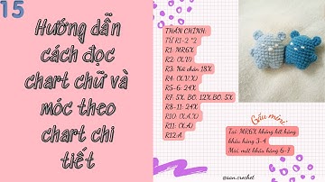 Hướng dẫn đọc chart chữ, móc sản phẩm theo chart chi tiết| San crochet
