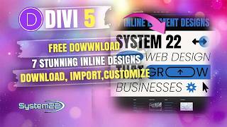Divi 5 FREE Download: 7 Stunning Inline Designs You Need Now!
