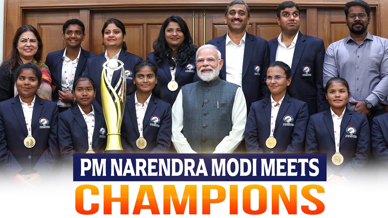 PM Modi Meets Women’s Blind T20 World Cup Champions | Indian Team Honored | Telugu Players Shine