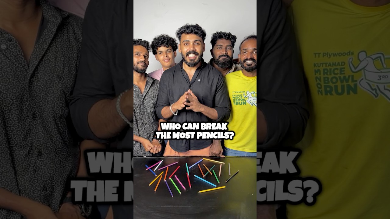 Who can Break the most pencils challenge | PsychoAliyanz #psychoaliyanz #challenge #shorts #funny