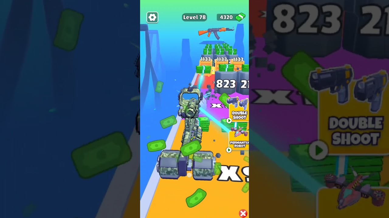 Level 78 of "Weapon Master: Gun Shoot Run" played correctly by 