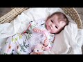 Morning routine and playtime for realistic silicone reborn baby gracelyn