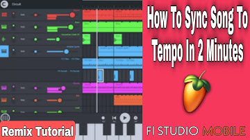How to Song Sync to Project Tempo in 2 Minutes | Fl Studio Mobile Mod 3.6.6 DAW | Sync Remix