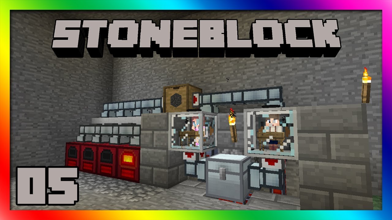 Stoneblock - Ore Processing Automation! Episode 5 [Modded Minecraft 1. ...