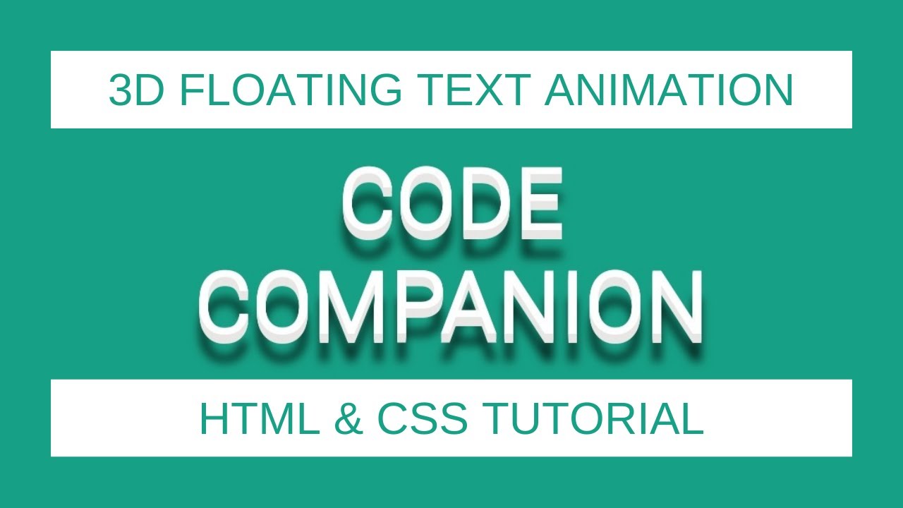 Floating texts. Animation in html. Floating text.