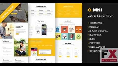Preview Omni - Modern Drupal App Theme TFx