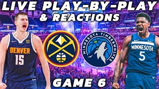 Denver Nuggets vs Minnesota Timberwolves | Live Play-By-Play \u0026 Reactions