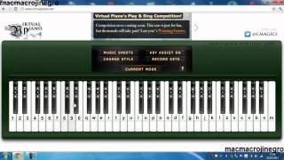 Video thumbnail of "toca el piano en tu pc (sonido bastante bueno) piano para pc"