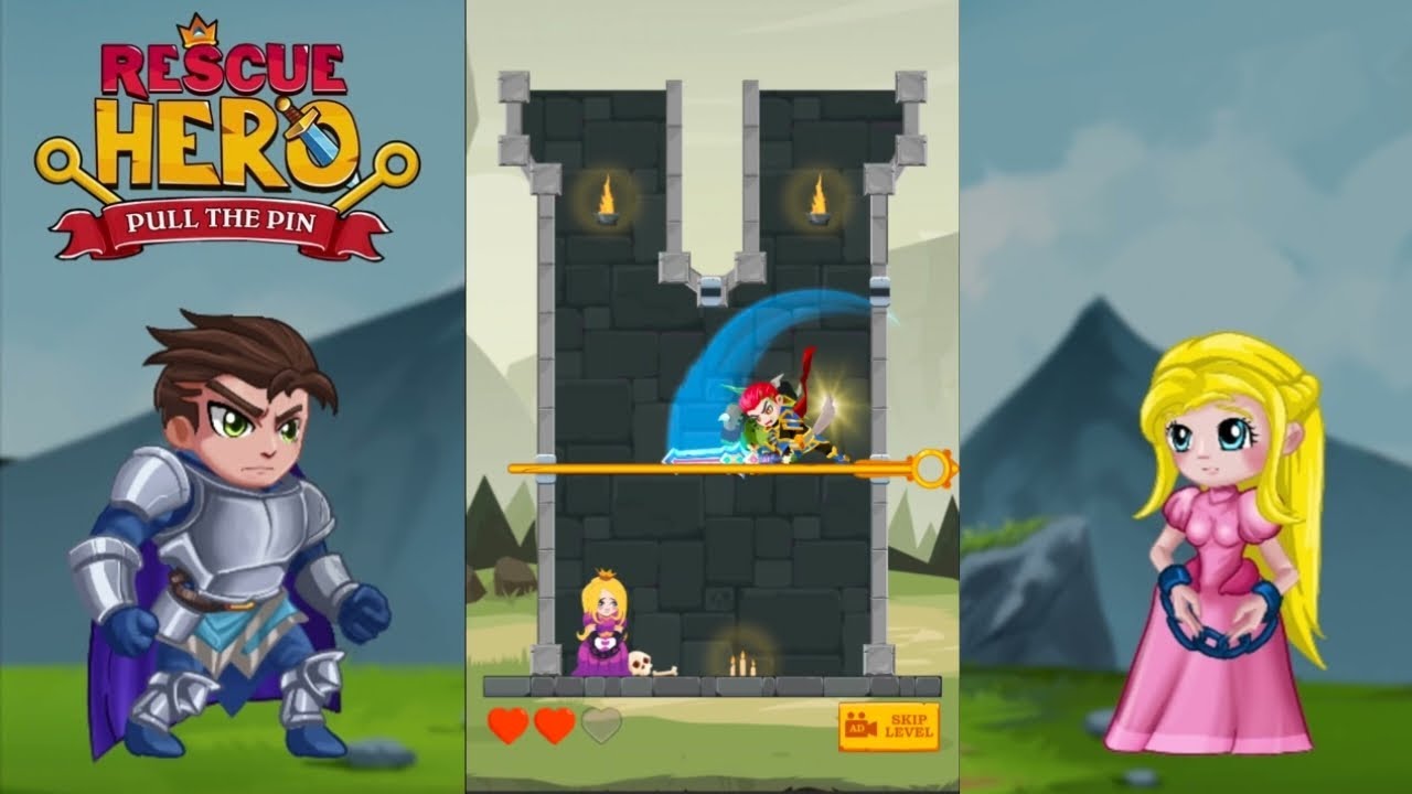 Hero rescue||Hero rescue all level gameplay||puzzle game play 