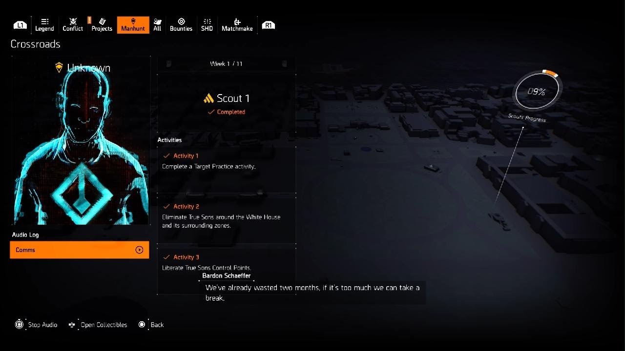 Tom Clancy's The Division 2 year 7 season 1 scout week 1 completed ...