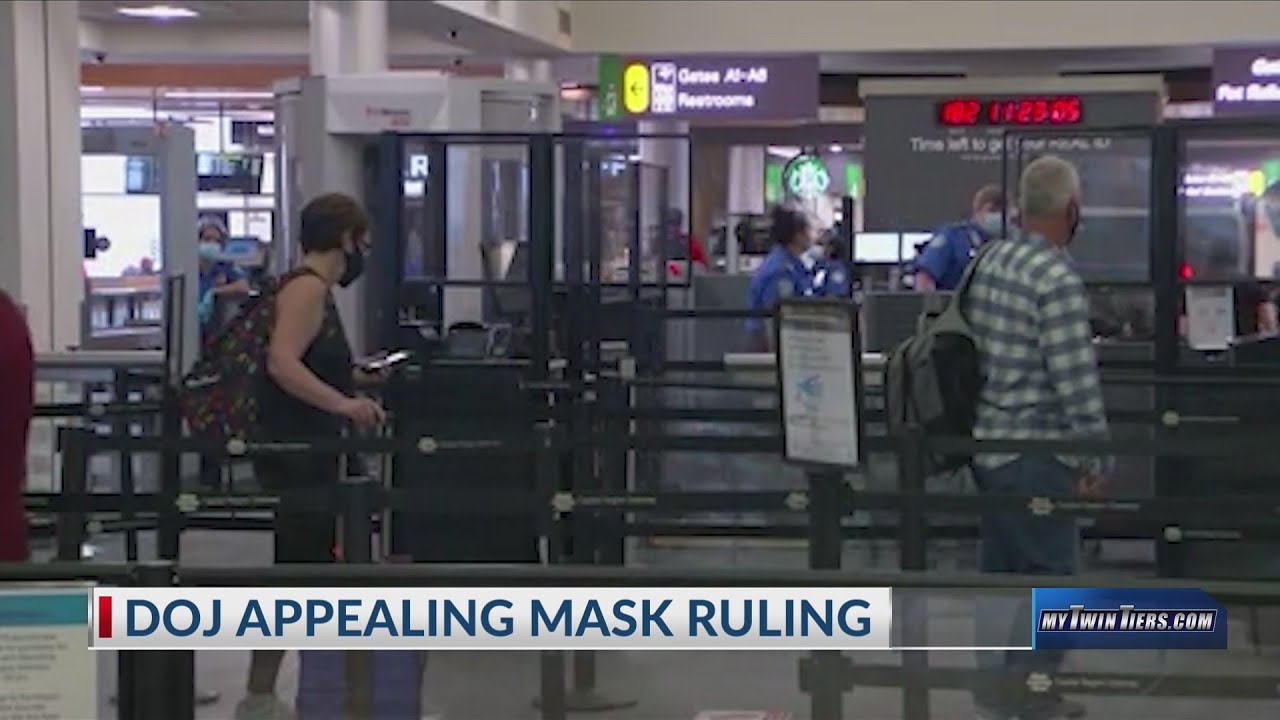 Justice Dept. to appeal order voiding travel mask mandate