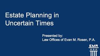 2026-02-11 Webinar Replay - Estate Planning in Uncertain Times
