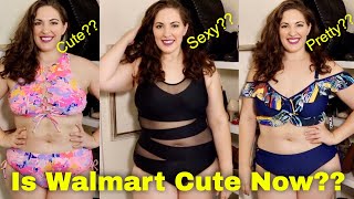 When Did WALMART Get CUTE?? Walmart Plus Size Swimsuit Try On Haul! (Honest Review - NOT Sponsored!)