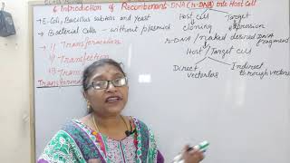 Gene/r-DNA Transfer And Screening & Selection of Transformed Cells