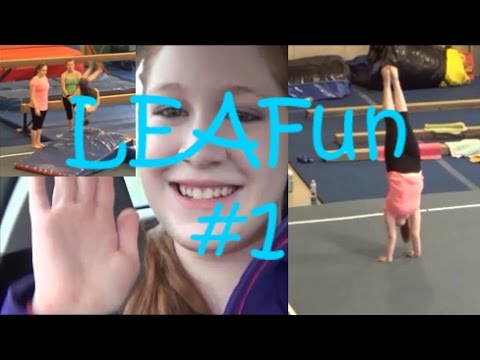 NEW TUMBLING SKILLS + FIRST SNOW!!! |LEAFun #1