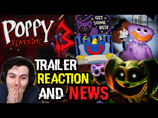 POPPY PLAYTIME CHAPTER 3 GAMEPLAY TRAILER & CATNAP REVEAL (Reaction) 
