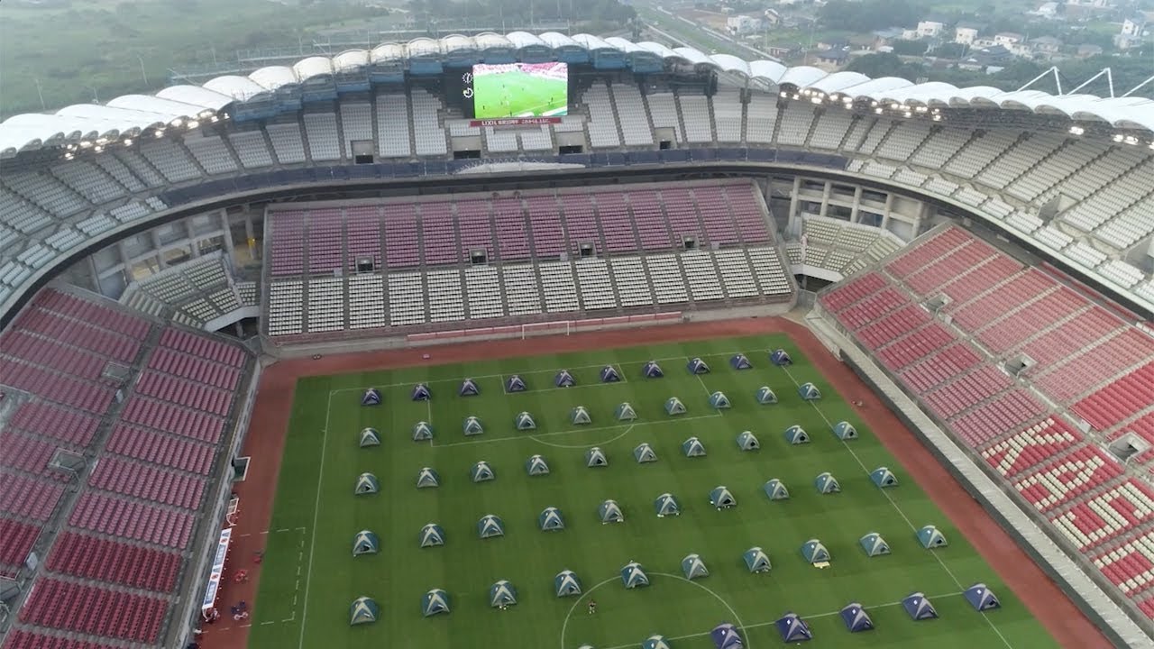 鹿島アントラーズ アントラーズスタジアムキャンプ ドローン映像 Youtube