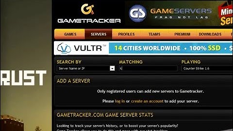 server cs 1.6 gametracker