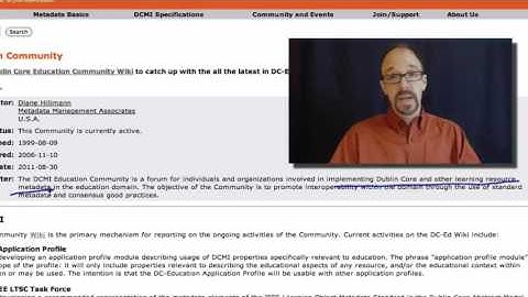 Metadata MOOC 2-8: Dublin Core Communities