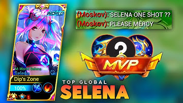 NEW SELENA SECRET BUILD | ONE SHOT DAMAGE COMBO | TOP GLOBAL SELENA MLBB.