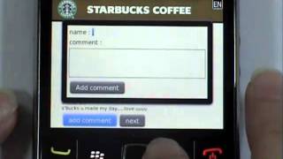 starbucks coffee indonesia BB apps feature's demo v.0.1 screenshot 2