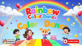 🌈 Rainbow Color Dance | Fun Learning Song for Kids | ABC & 123 FUN | Color Song for Preschoolers