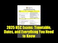 2025 NSC Exams: Timetable, Dates, and Everything You Need to Know