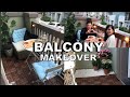 我的美国小户型公寓阳台改造｜ 不到400$的宜家IKEA产品24小时改造成浪漫阳台 【Balcony Makeover】