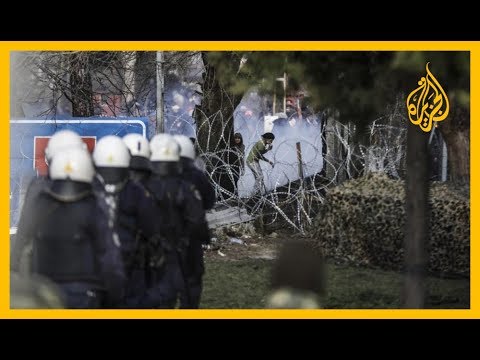 كاميرات مراقبة تركية على الحدود مع اليونان ترصد جنديا يونانيا وهو يطلق النار على لاجئين 🇹🇷