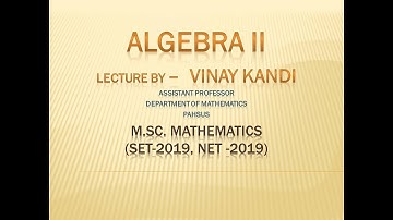 algebra 2 lecture no 26