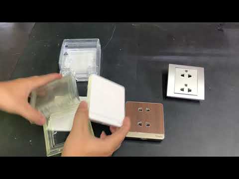 Video Mặt che nước chống mưa công tắc ổ cắm Schneider... - youtube