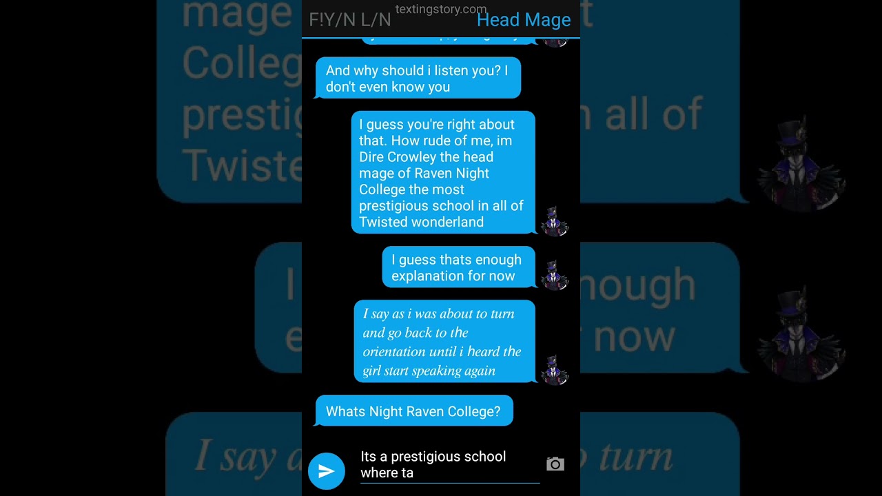 Twisted wonderland x f!y/n texting story part 1