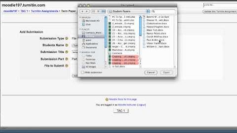 Turnitin Moodle Direct - Submitting a Paper
