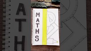 Minimalist Maths Notebook Cover Back to School