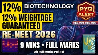 Score 12% Weightage in 1 Video! Biotechnology: Principles &amp; Processes | RE-NEET 2026 Revision