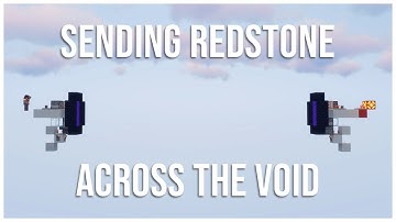How To Send Redstone Through Nether Portals
