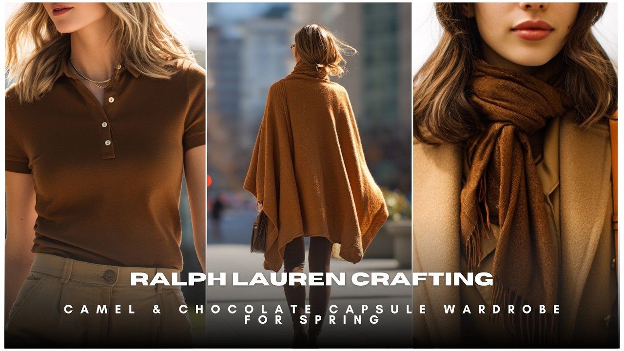 👗 Ralph Lauren Crafting 🕰️ Camel & Chocolate Capsule Wardrobe for Spring