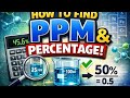 Particles/parts Per Million (PPM) &amp;Percentage