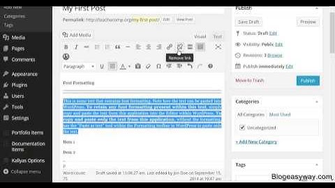 Wordpress Post Formats