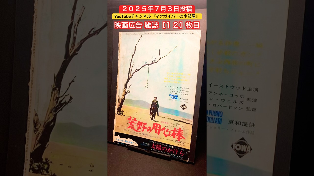 荒野の用心棒（Il magnifico straniero）1964年製作【映画広告：雑誌